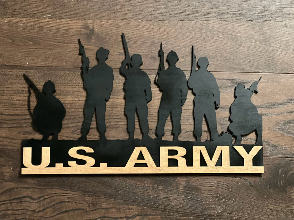 Military and First Responders Silhouette Plaques