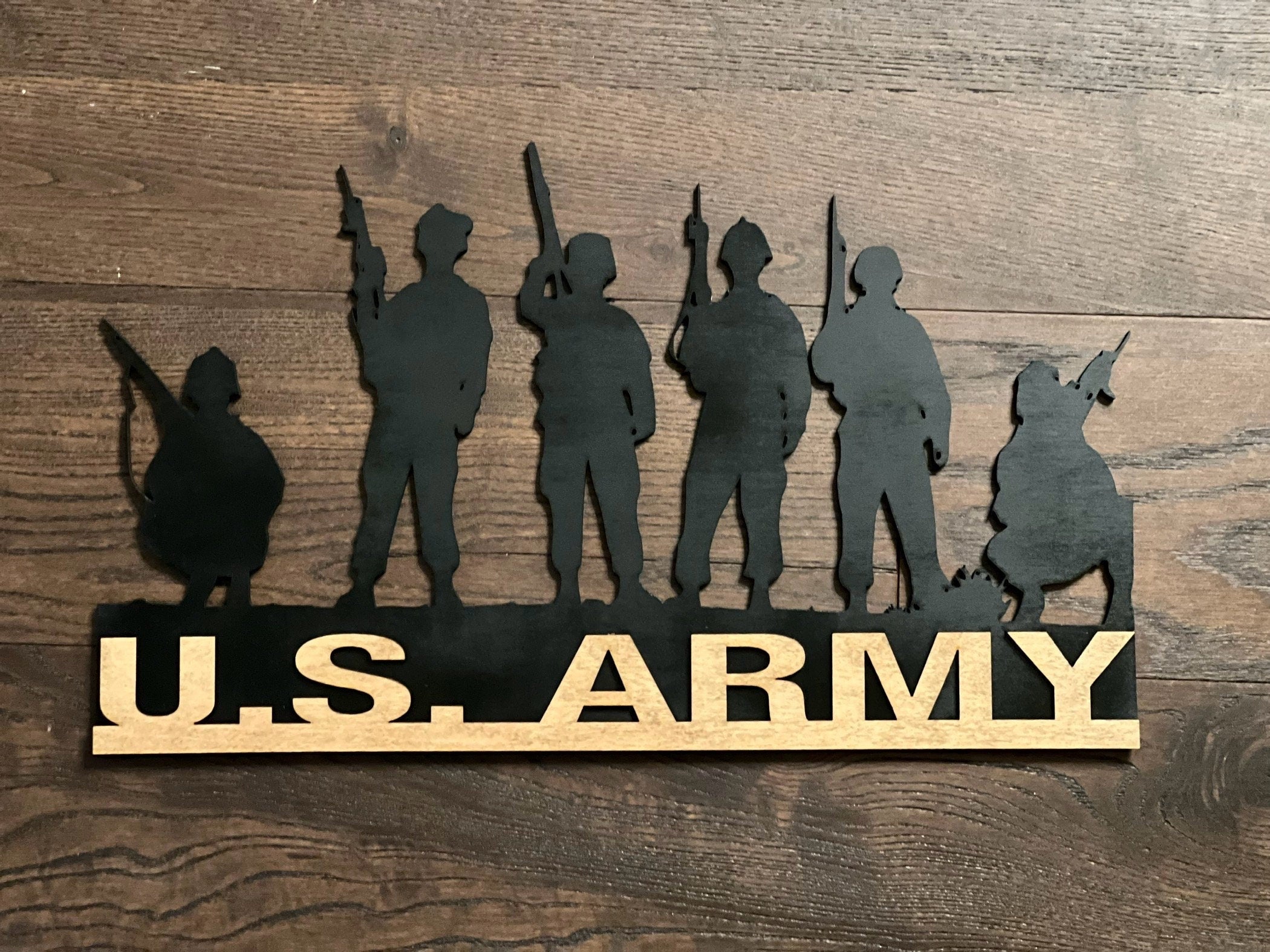 Military and First Responders Silhouette Plaques
