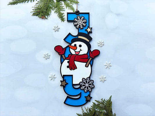 JOY sign - Snowman or Reindeer