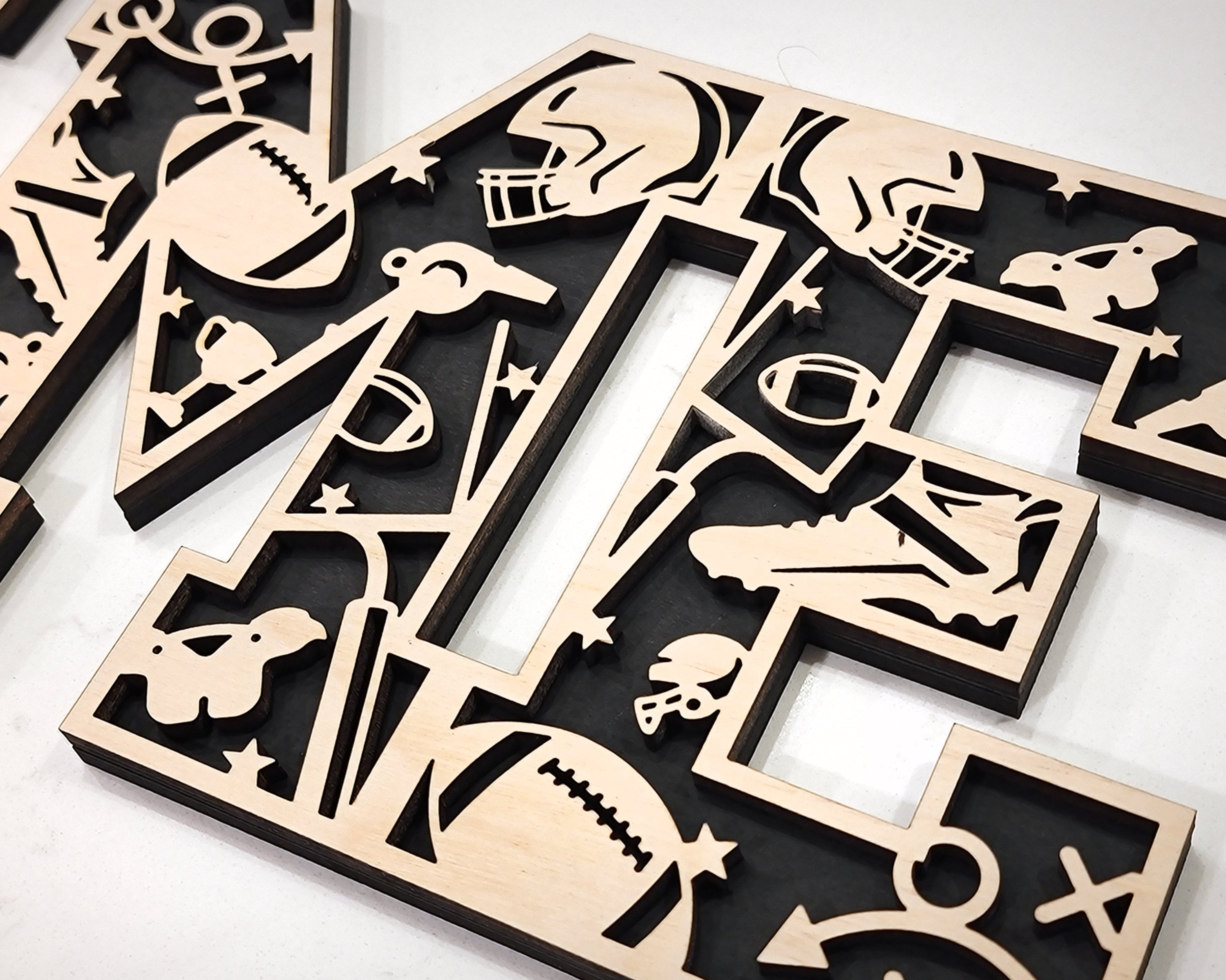 Custom Sports Number Plaque | Team Player Gift