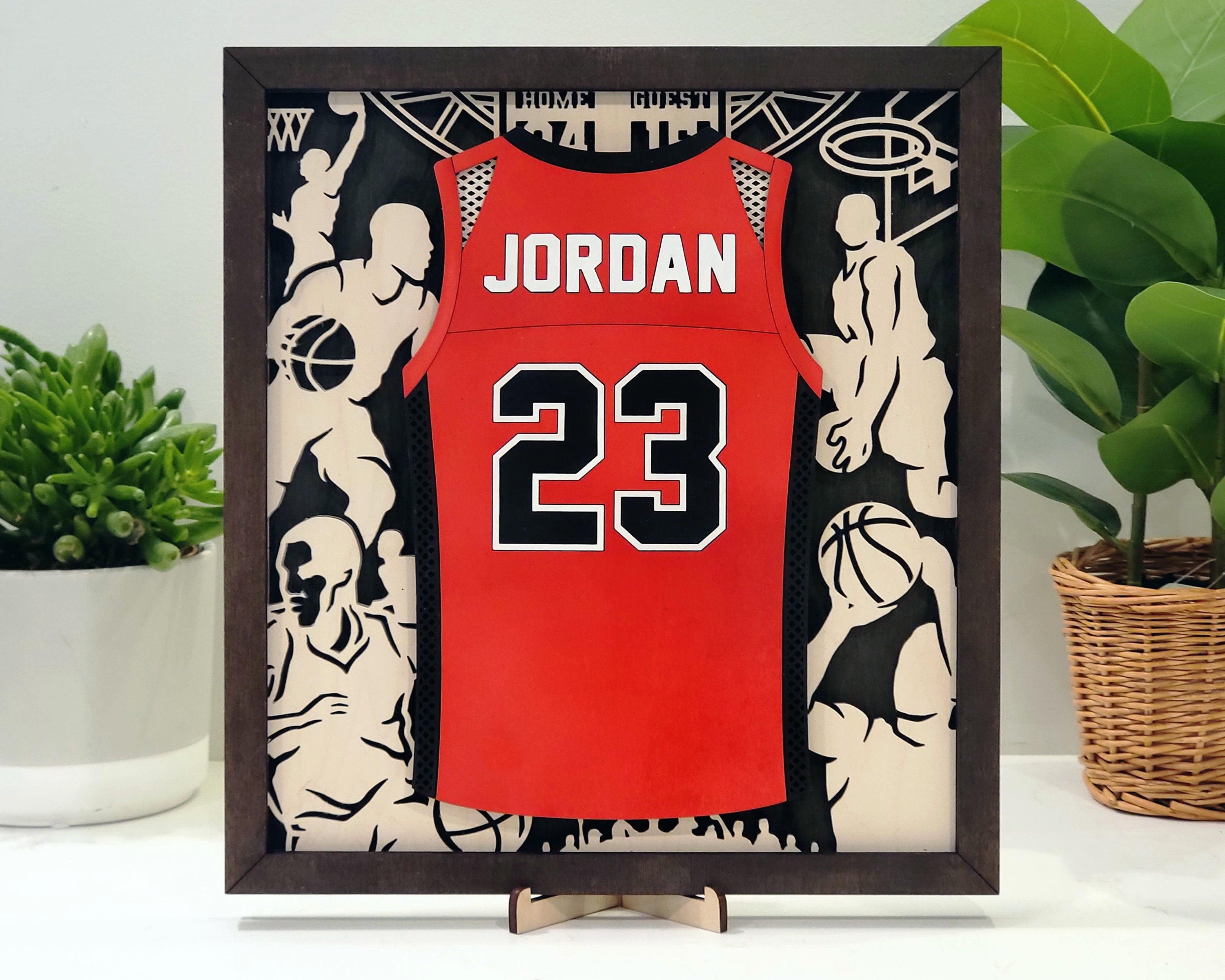 Custom Wooden Sports Jersey Plaques and Awards