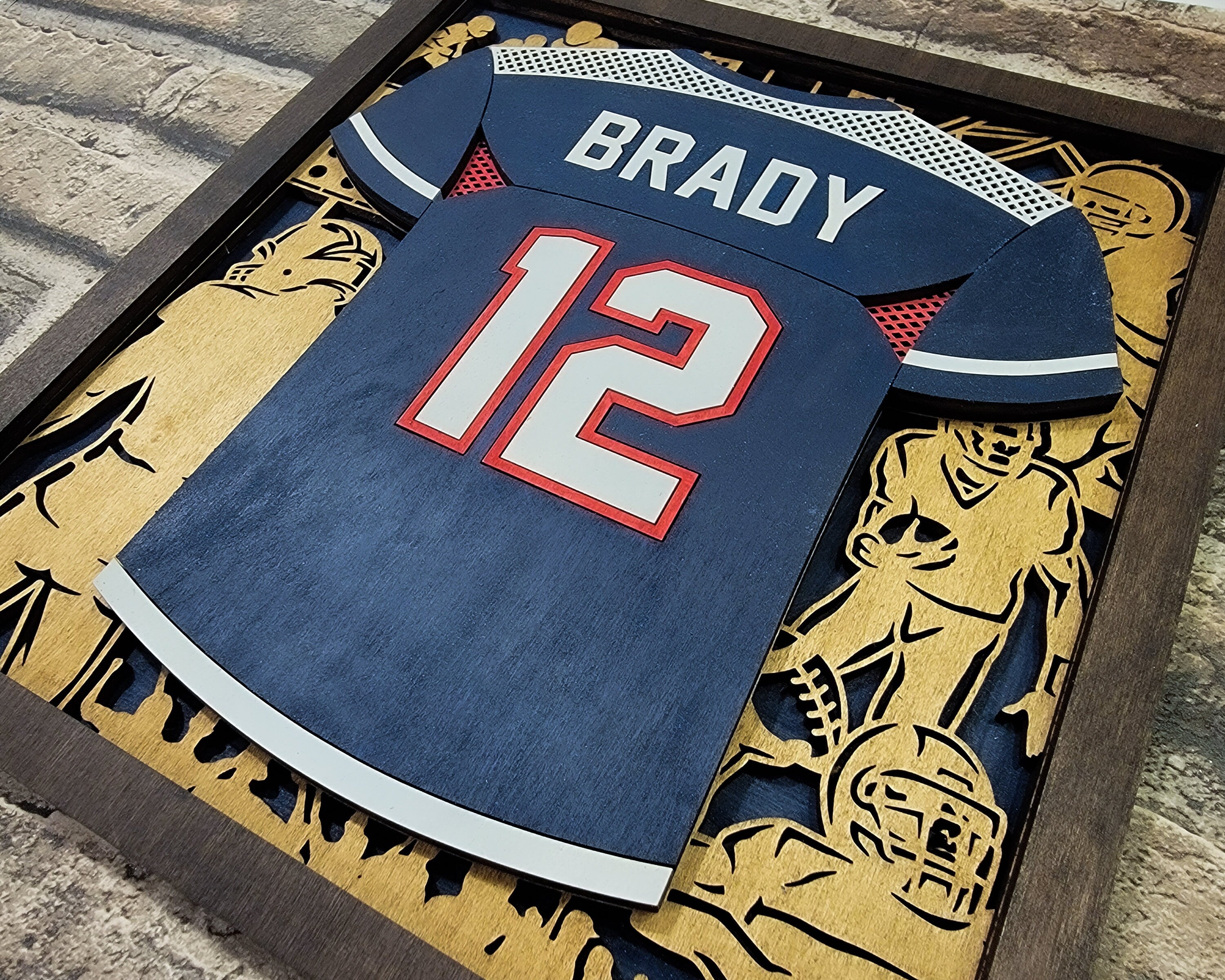 Custom Wooden Sports Jersey Plaques and Awards