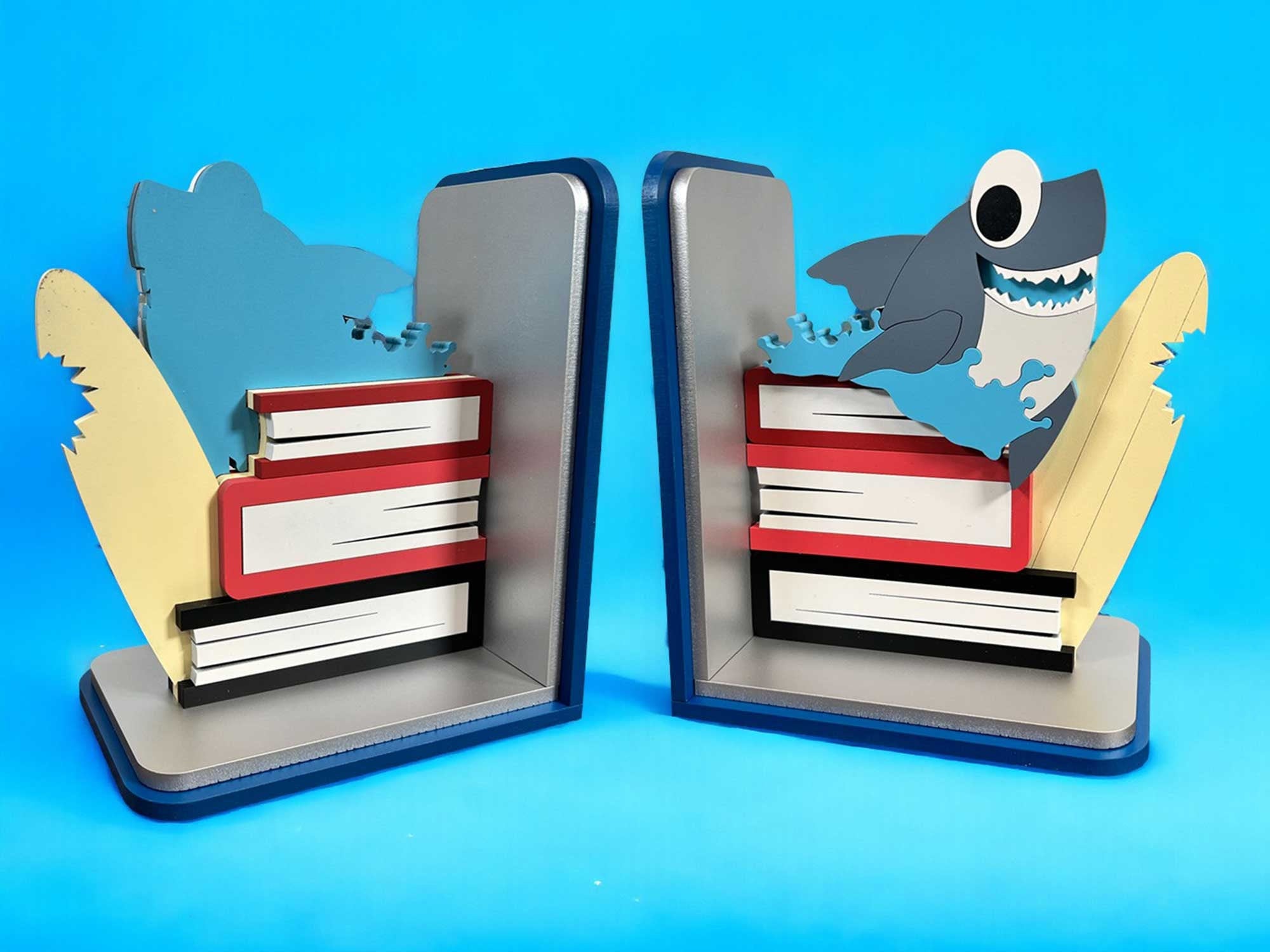 Adorable Wooden Baby Animal Bookends