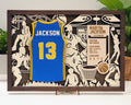 Custom Wooden Sports Jersey Plaques and Awards
