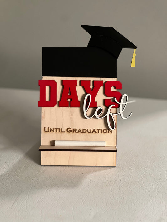 Chalkboard | Personalized customizable graduation countdown | Days left