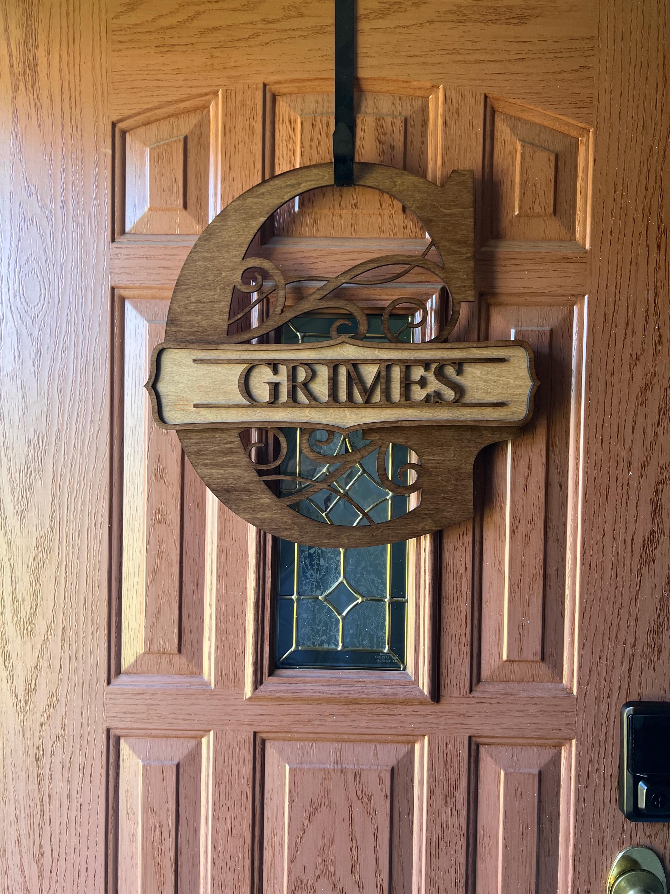 Custom Large Monogram Door Letters | Personalized Home Decor | 12″–36″