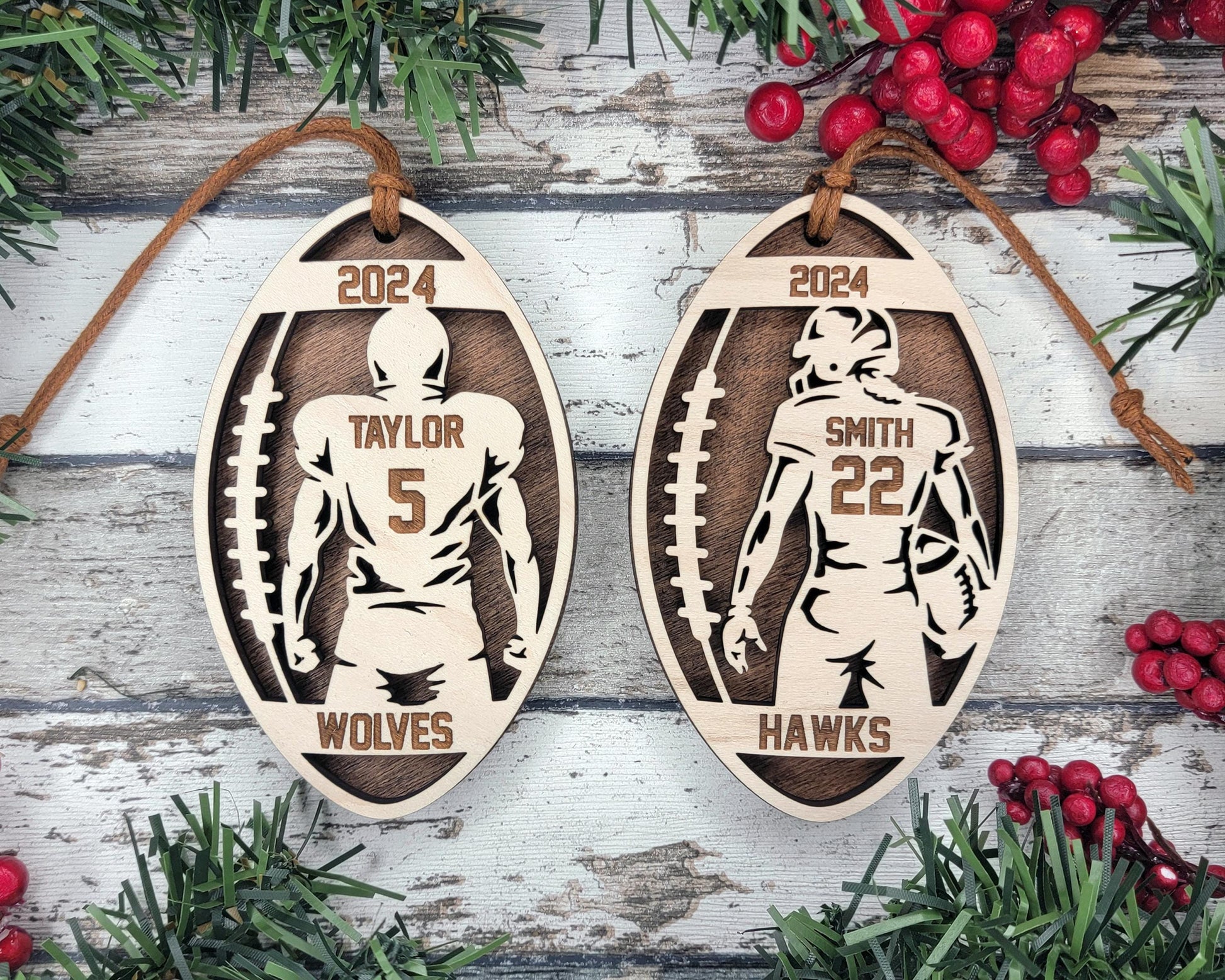 Stadium Series Ornaments - Baseball, Softball, Football, Soccer, Hockey, Volleyball, Basketball, Lacross, Golf - Male and Female Options