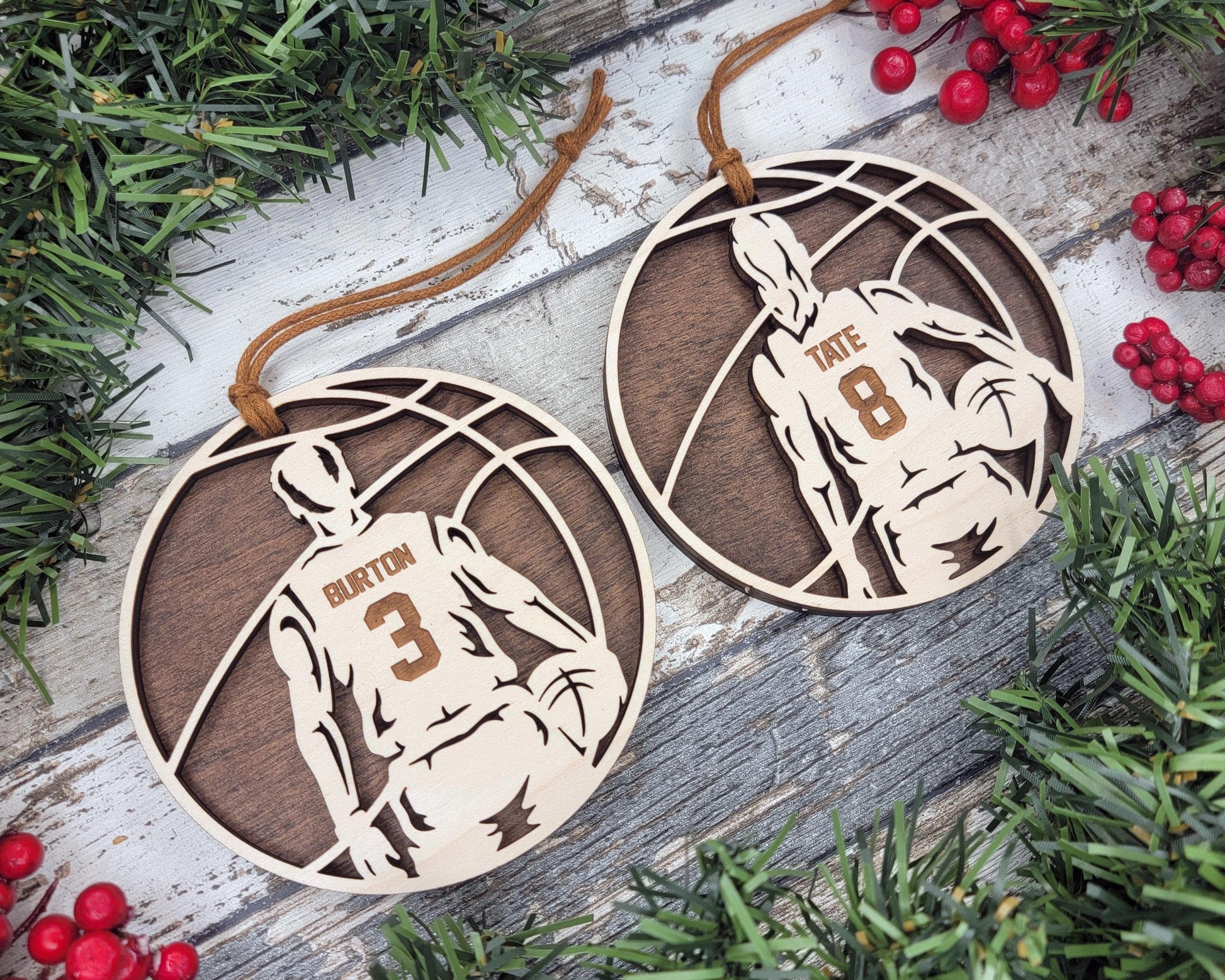 Stadium Series Ornaments - Baseball, Softball, Football, Soccer, Hockey, Volleyball, Basketball, Lacross, Golf - Male and Female Options