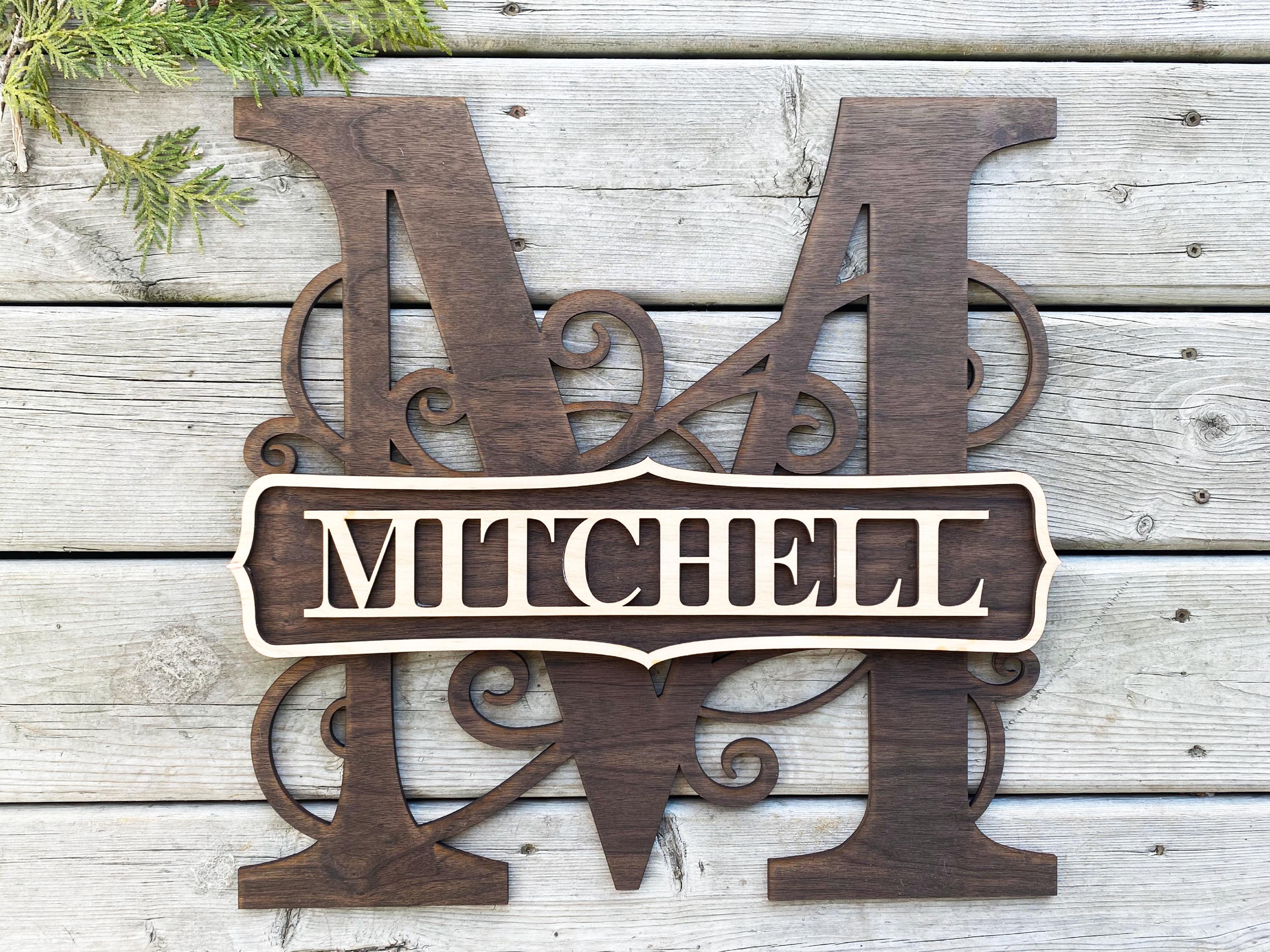 Custom Large Monogram Door Letters | Personalized Home Decor | 12″–36″