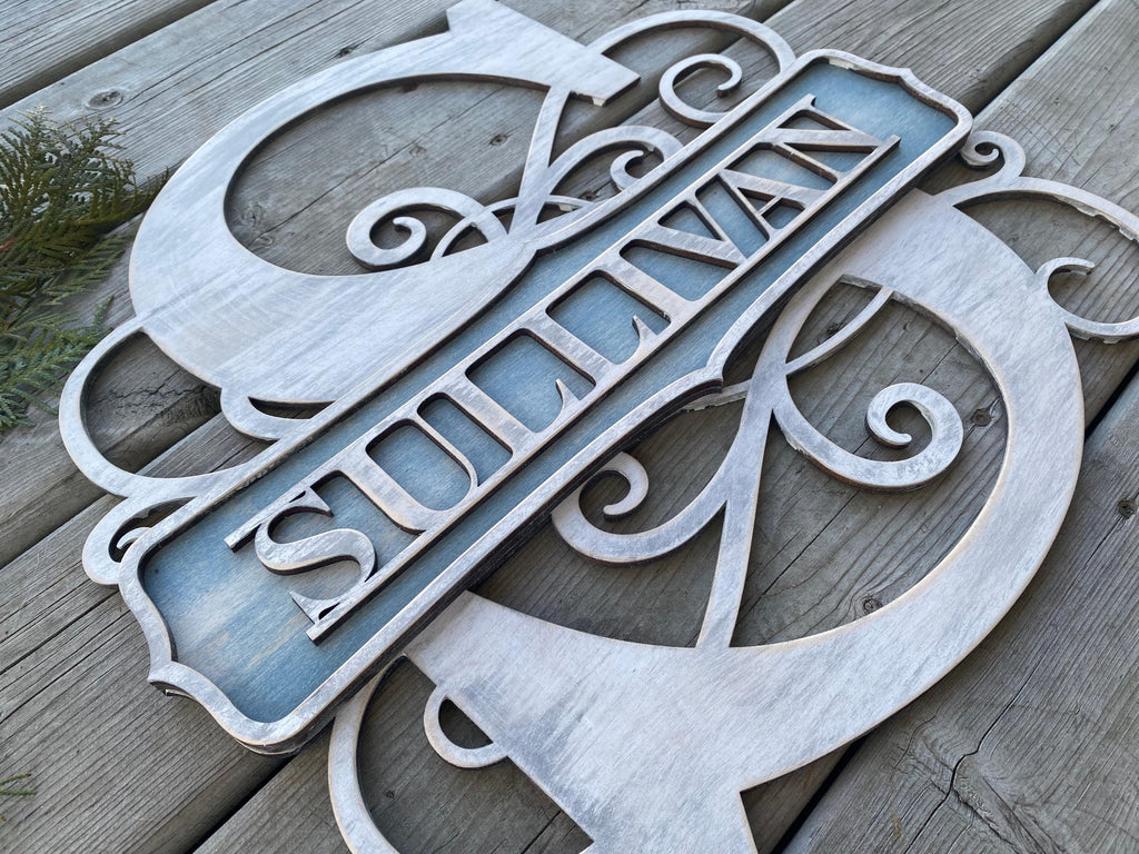 Custom Large Monogram Door Letters | Personalized Home Decor | 12″–36″