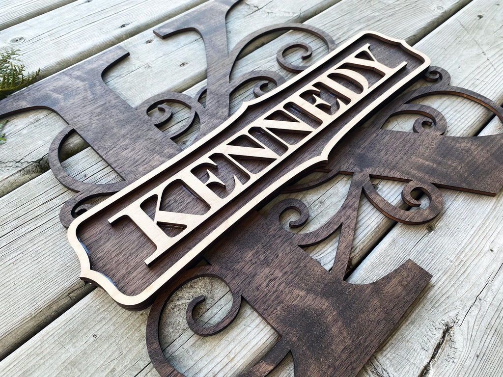Custom Large Monogram Door Letters | Personalized Home Decor | 12″–36″
