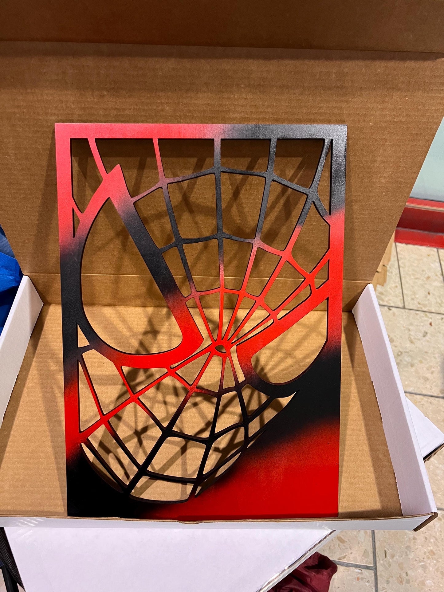 Spider-Man Inspired wall art/ wall hanging
