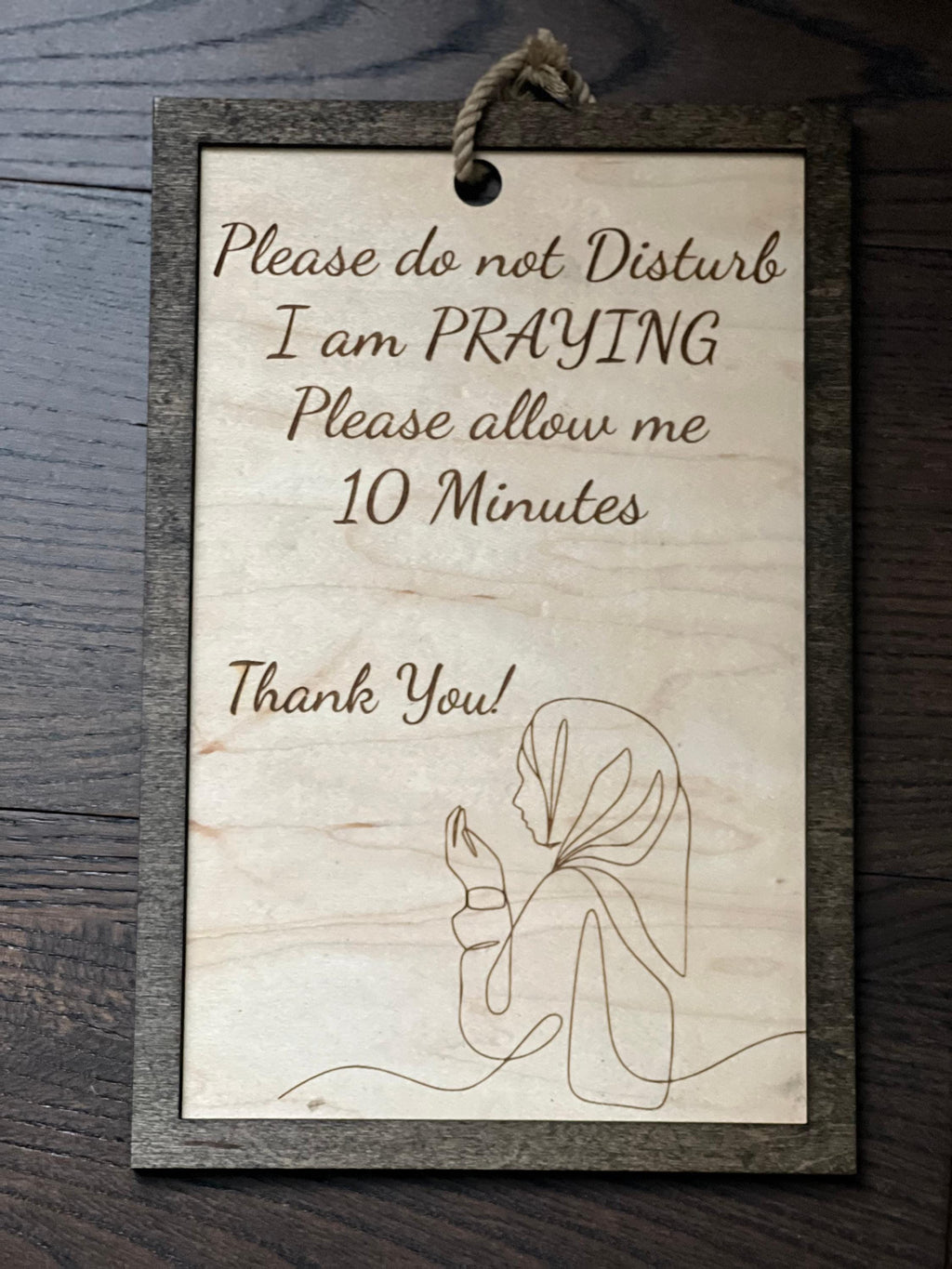 Quiet Moments in Prayer Door sign