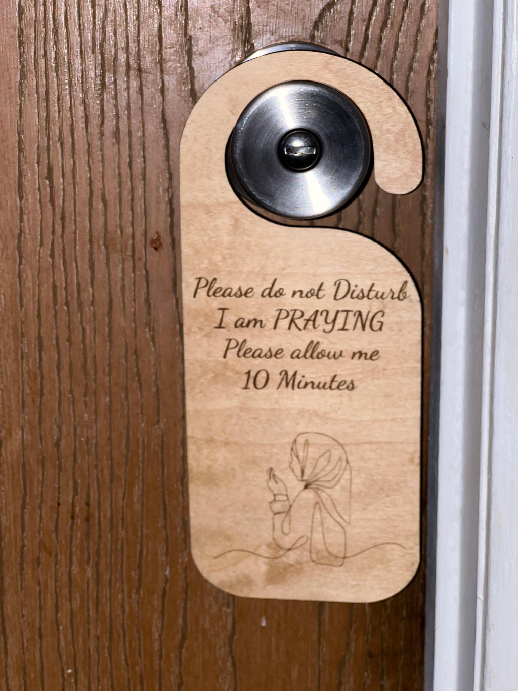 Quiet Moments in Prayer Door sign