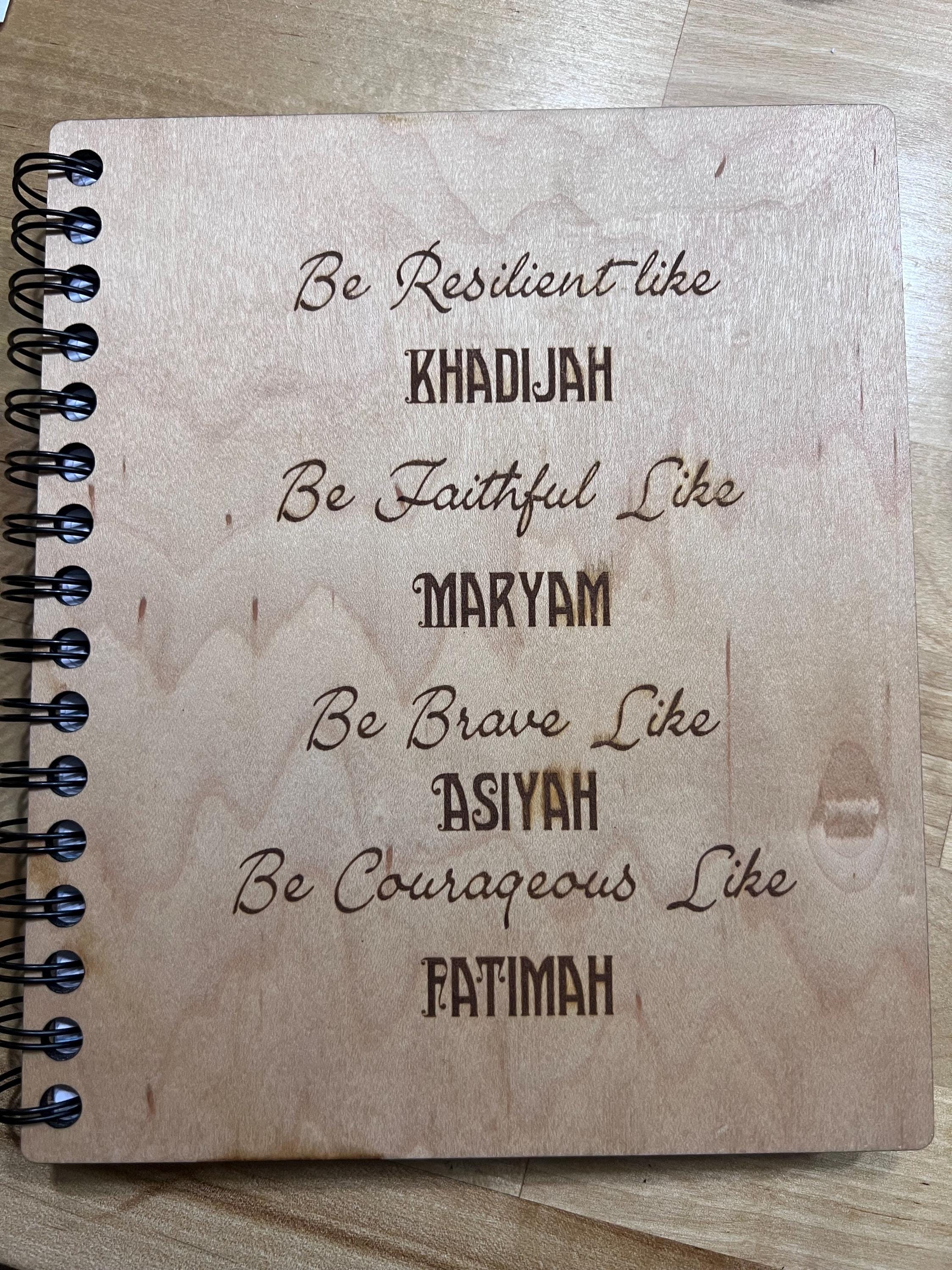 Custom Wooden Notebook | Personalized Journal with Laser Engraved Cover