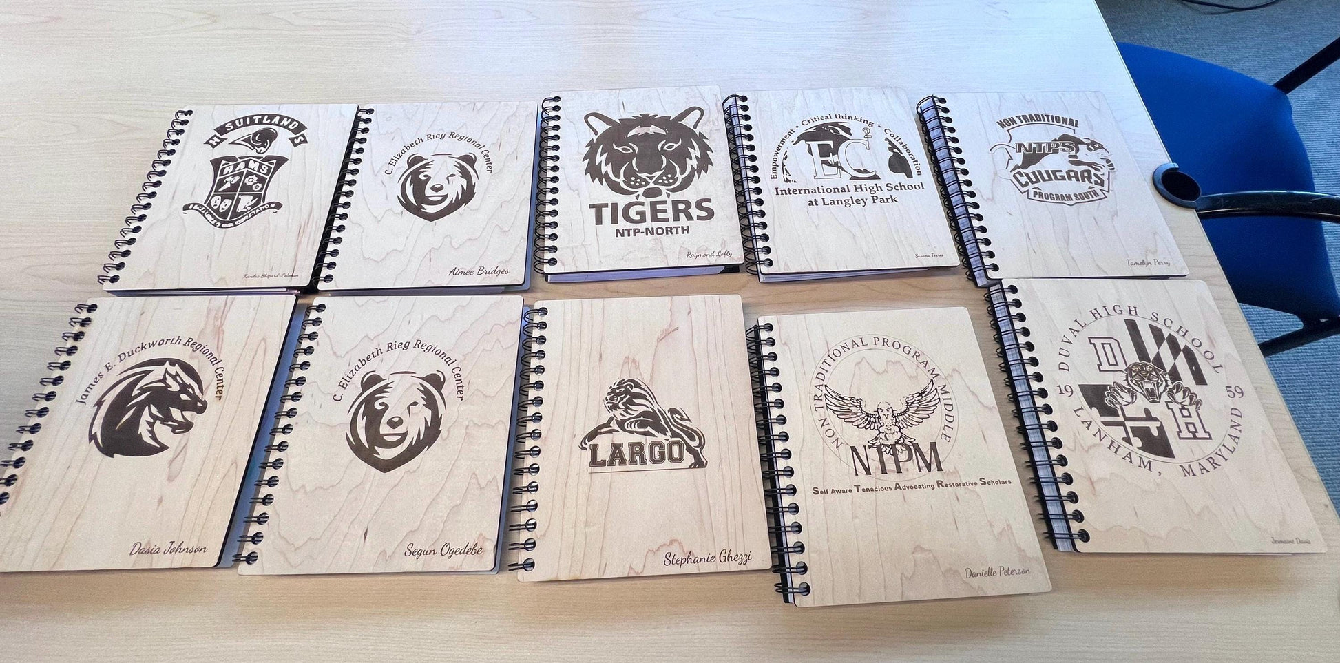 Custom Wooden Notebook | Personalized Journal with Laser Engraved Cover