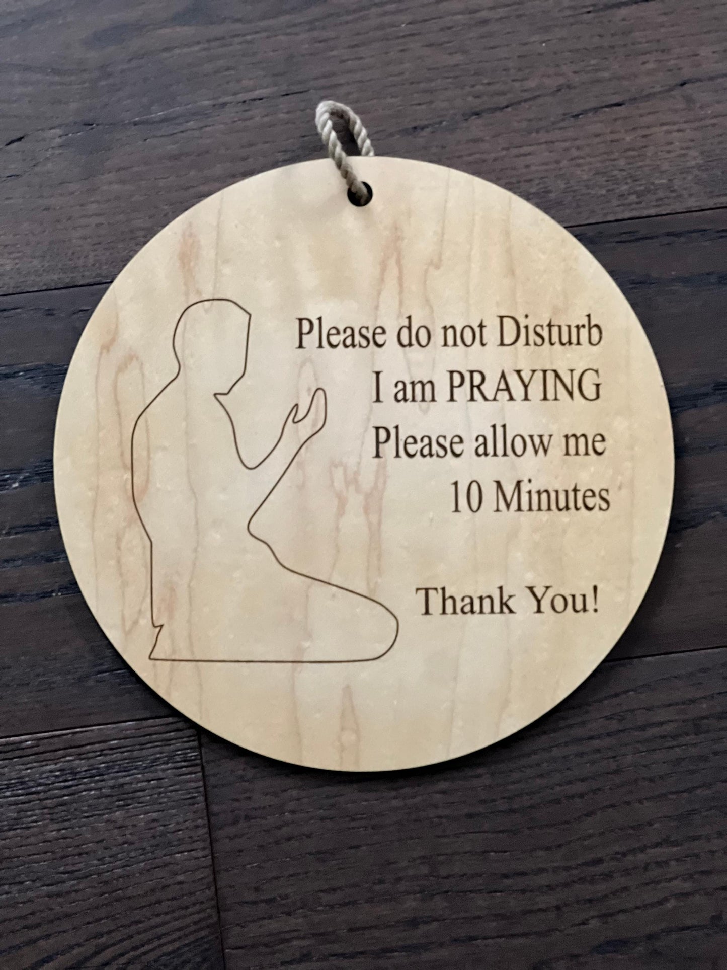 Quiet Moments in Prayer Door sign