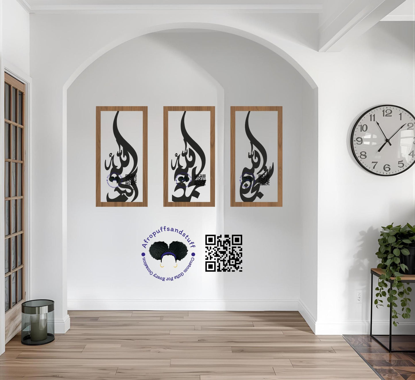 Tasbeeh Fatima Islamic Calligraphy | Elegant Arabic Wall Art | Muslim Home Décor | Spiritual Gift