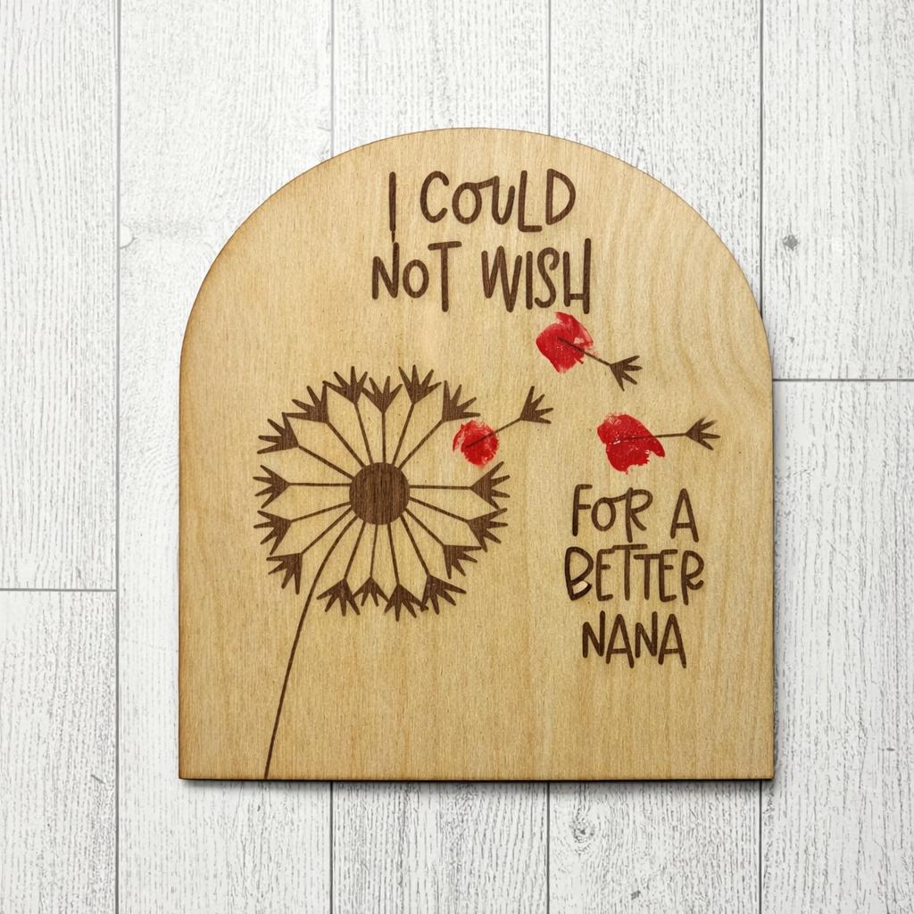 DIY Fingerprint Mother's Day Sign: Personalized Wood Keepsake
