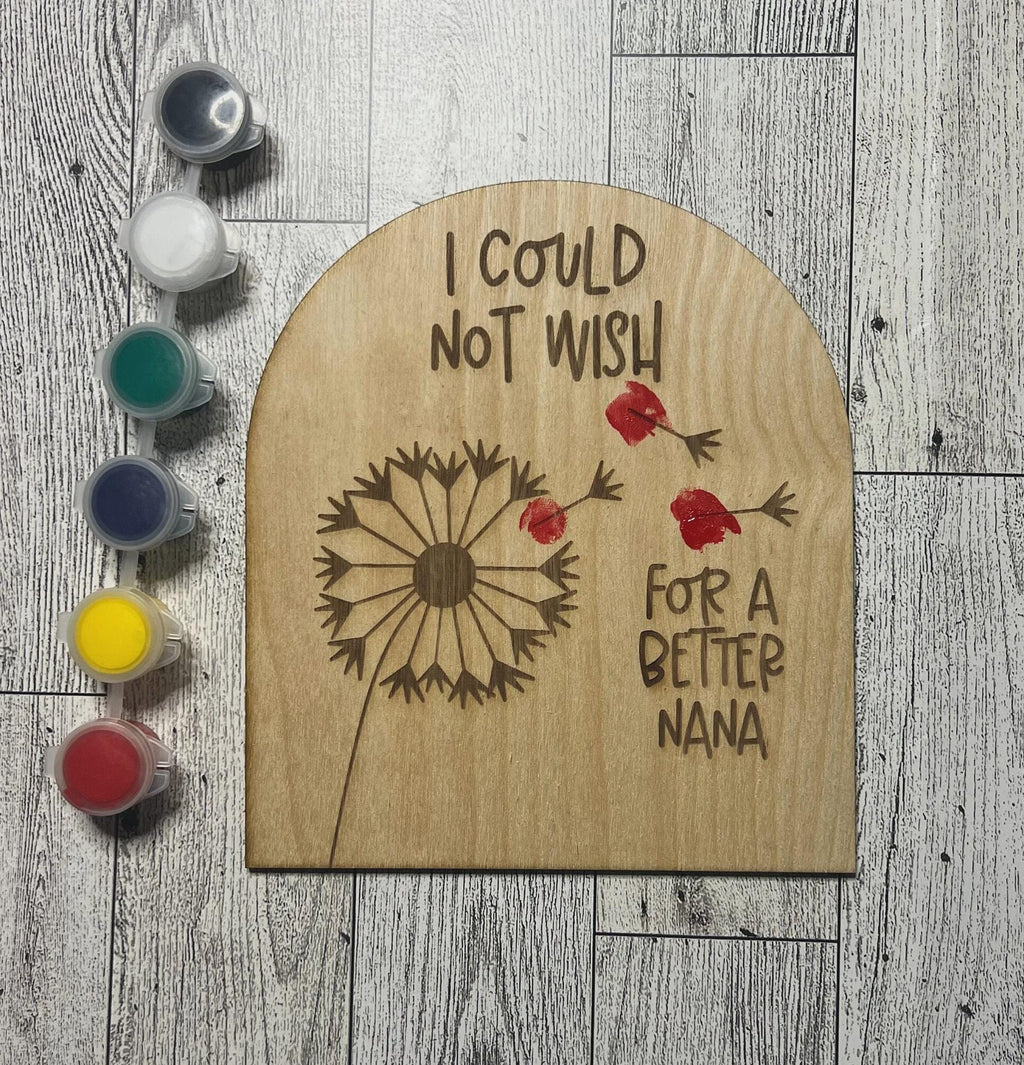 DIY Fingerprint Mother's Day Sign: Personalized Wood Keepsake