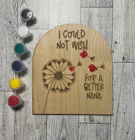 DIY Fingerprint Mother's Day Sign: Personalized Wood Keepsake