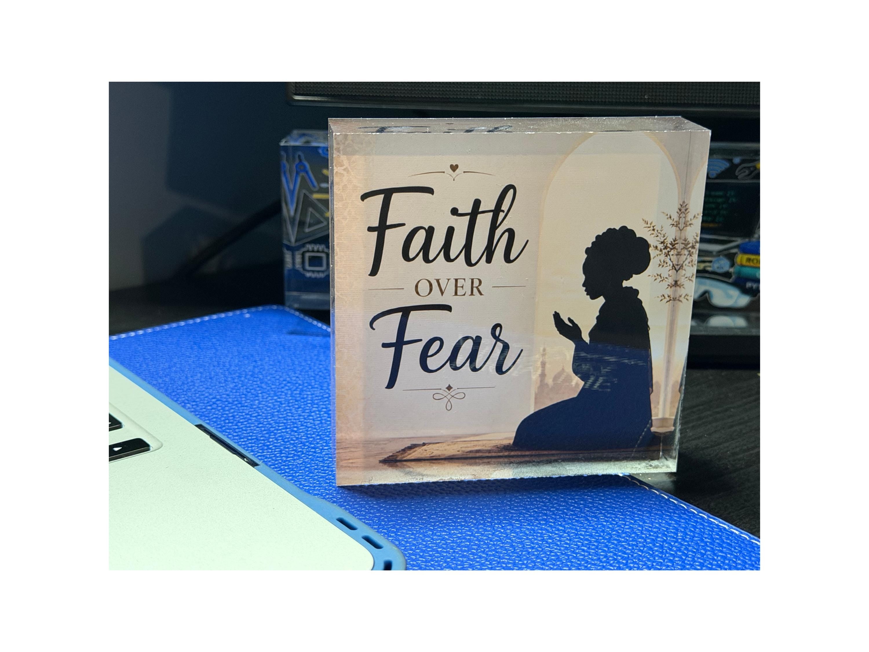 Personalized Islamic Acrylic Block, Muslim Gift, Faith Decor, Sabr Shukr Tawakkul, Dua Quote, Muslim Teacher Gift, Ramadan Eid Decor
